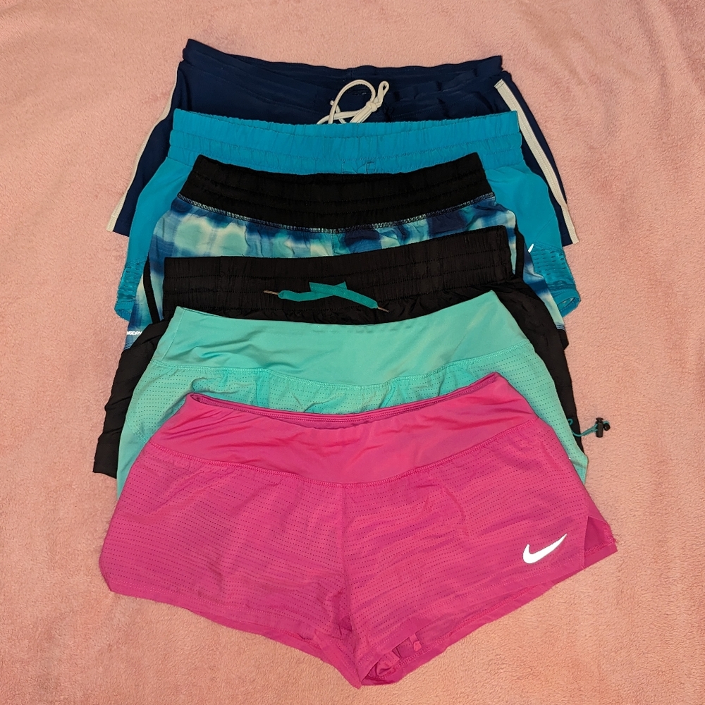 Bundle of 6 Nike Asics New Balance Running Shorts